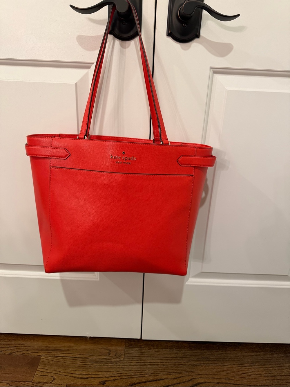 kate spade Red Saffiano Leather Tote